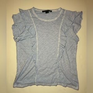 Veronica beard light purple ruffle top size L